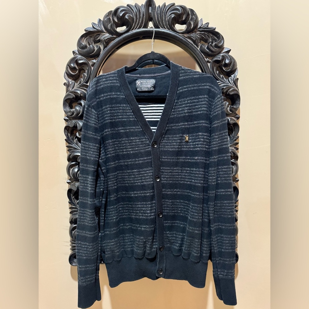 Vintage Marc Ecko Cut & Sew Deadly Threads Mens Cardigan